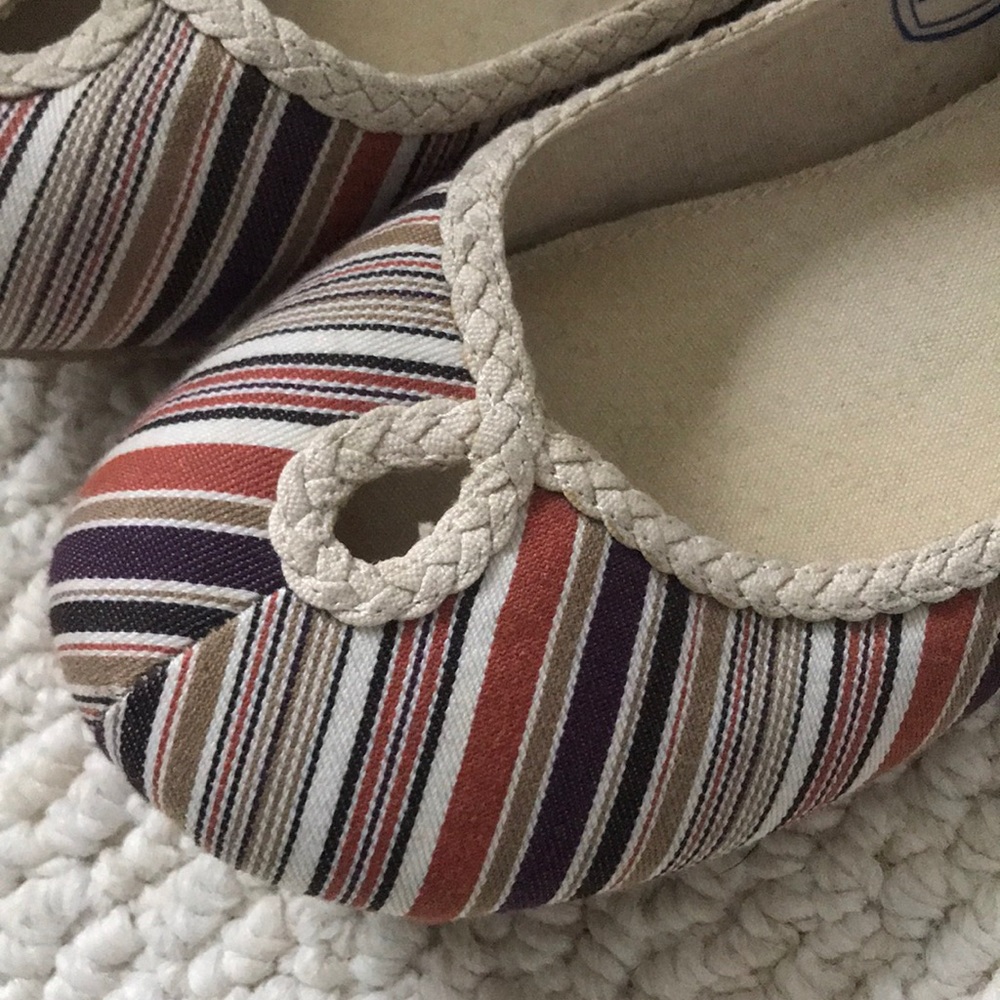 Striped pattern ballet flats BC Footwear 7